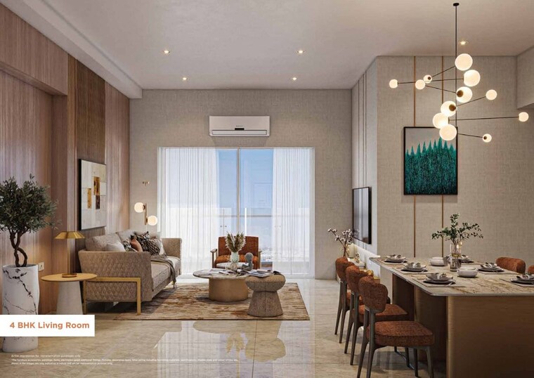 Living Room, godrej-ivara 2 Bedroom 889 Sq.Ft. Apartment In Kharadi Pune 10554826