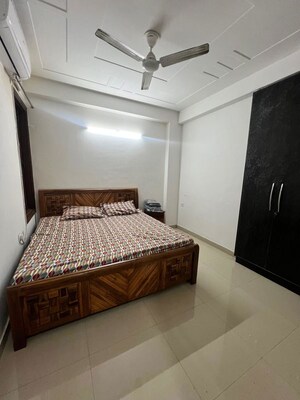 Bedroom in 2 BHK Builder Floor at Palm Residency Chhatarpur, Chattarpur – for Rent