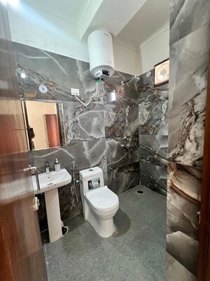 Washroom in 2 BHK Builder Floor at Palm Residency Chhatarpur, Chattarpur – for Rent