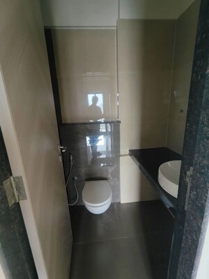 Bathroom in 1 BHK Apartment at Ajmera Boulevard, Malad West – for Rent