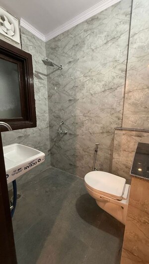 Bathroom in 3 BHK Apartment at Chattarpur – for Sale