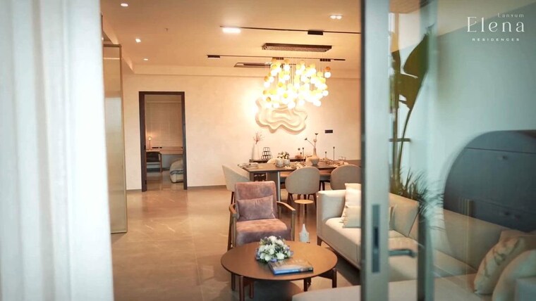 Living Room, lansum-elena 4 Bedroom 3260 Sq.Ft. Apartment In Kokapet Hyderabad 10522037