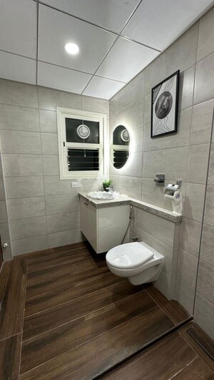 Bathroom in 3 BHK Apartment at Brigade El Dorado, Bagaluru – for Rent