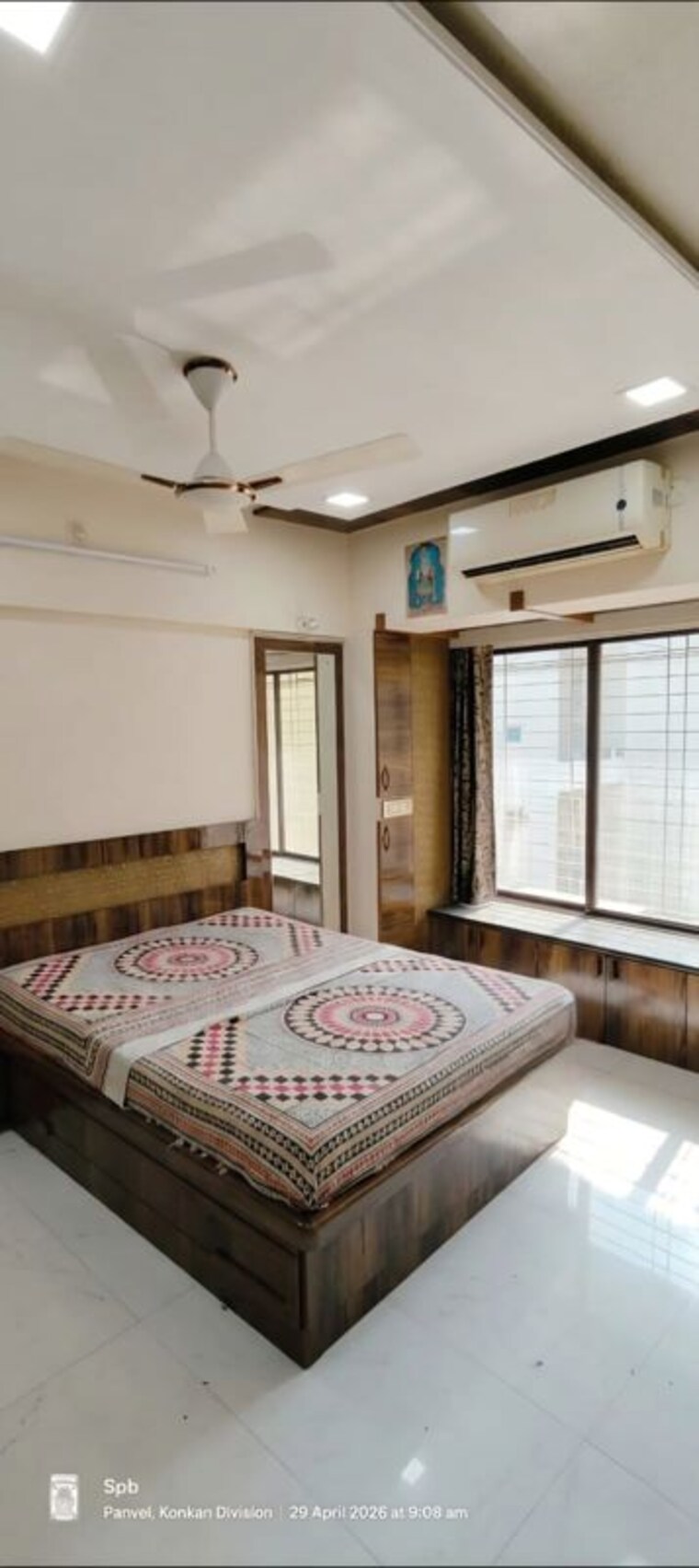 Bedroom, maitri-ocean 3 Bedroom 1900 Sq.Ft. Apartment In Kharghar Navi Mumbai 10555065