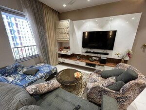 Living Room in 2 BHK Apartment at Godrej 24X7, Hinjewadi – for Rent