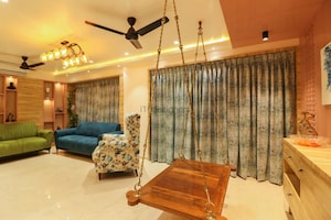 Living Room in 4 BHK Apartment at Chandrarang Wisdom Park, Balewadi – for Rent