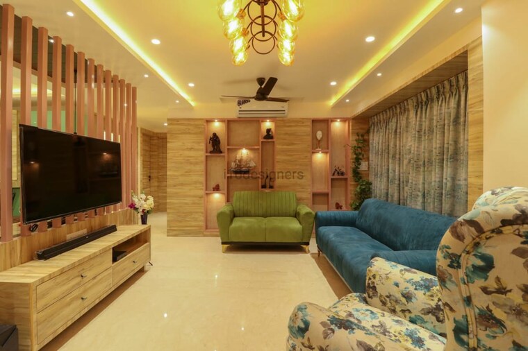 Living Room, chandrarang-wisdom-park 4 Bedroom 2450 Sq.Ft. Apartment In Balewadi Pune 10555147