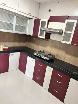 Kitchen in 2 BHK Apartment at Nakshatra Galaxy, Majiwada – for Rent