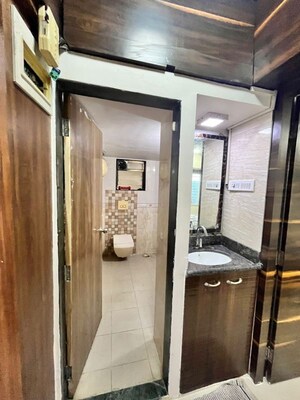 Building Lobby in 2 BHK Apartment at Nakshatra Galaxy, Majiwada – for Rent