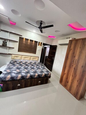 Bedroom in 2 BHK Apartment at Nakshatra Galaxy, Majiwada – for Rent