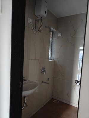 Bathroom in 1 BHK Apartment at Metropolis Bayside, Kasarvadavali – for Rent