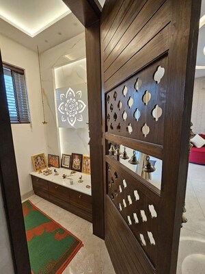 Kitchen in 3 BHK Apartment at Hallmark Sunnyside, Manchirevula – for Rent