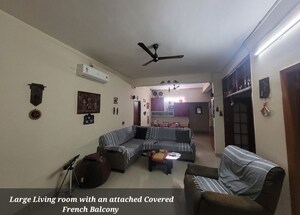 Living Room in 3 BHK Apartment at SRK Gardens, Kudlu Gate – for Rent