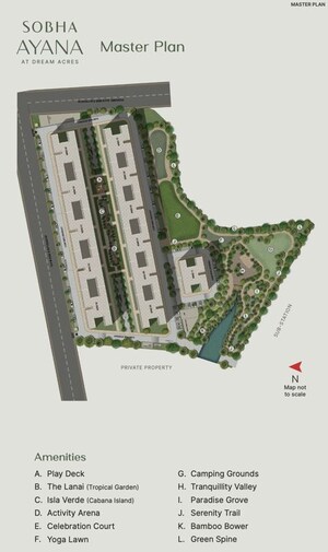 Master Plan in 3 BHK Apartment at Sobha Ayana, Panathur – for Sale