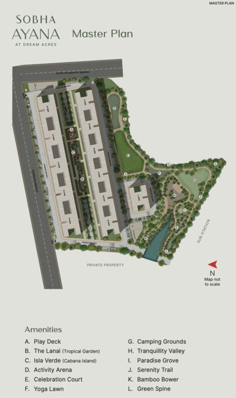 Master Plan, sobha-ayana 3 Bedroom 1553 Sq.Ft. Apartment In Panathur Bangalore 10555255