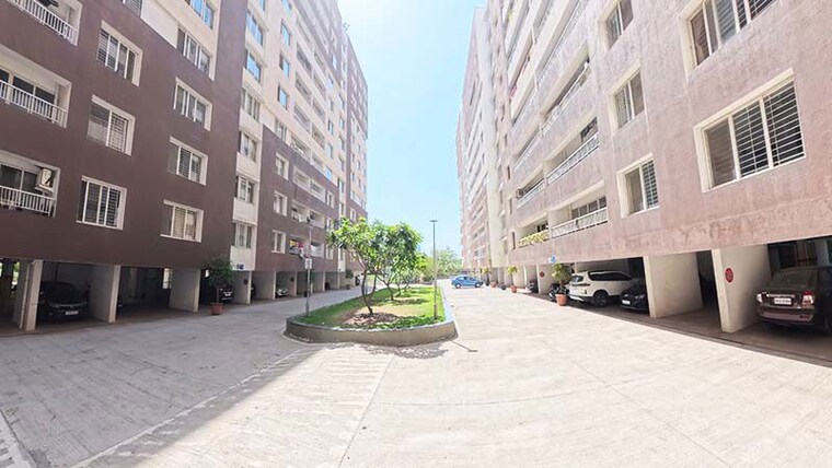 Exterior View, magarpatta city 3 Bedroom 1100 Sq.Ft. Apartment In Magarpatta City Pune 10555397