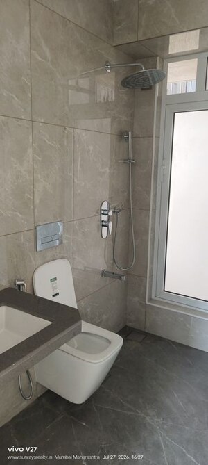 Bathroom in 3 BHK Apartment at Marathon Monte South, Byculla West – for Rent