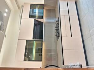 Staircase in 4 BHK Apartment at JKG Palm Resort, Raj Nagar Extension – for Rent