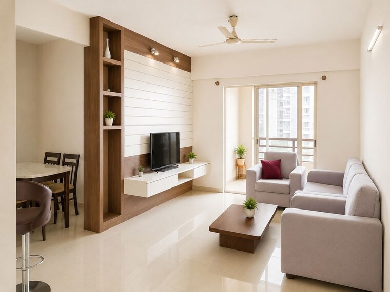 Living Room, galaxy-orchid-park 3 Bedroom 1530 Sq.Ft. Apartment In Whitefield Bangalore 10524244