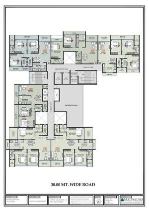 Floor Plan in 2 BHK Apartment at Bhaveshwar Infinity, Ulwe Sector 17 – for Sale