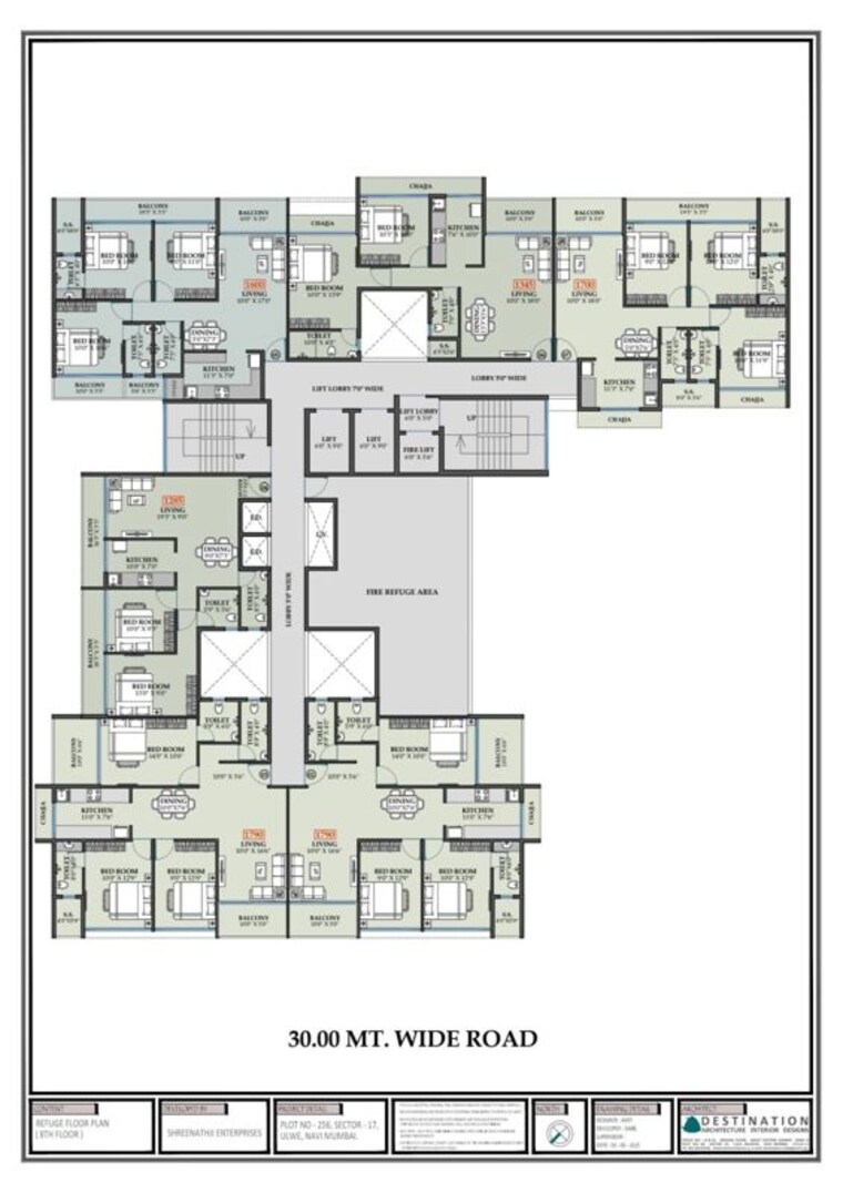 Floor Plan, bhaveshwar-infinity 2 Bedroom 1225 Sq.Ft. Apartment In Ulwe Sector 17 Navi Mumbai 10555560