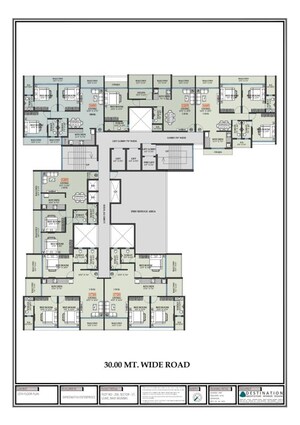 Floor Plan in 2 BHK Apartment at Bhaveshwar Infinity, Ulwe Sector 17 – for Sale