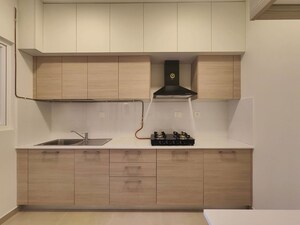 Kitchen in 3 BHK Apartment at Bhartiya Nikoo Homes Phase 2, Thanisandra Main Road – for Rent