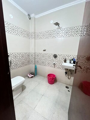 Bathroom in 3 BHK Builder Floor at Dwarka Mor – for Rent
