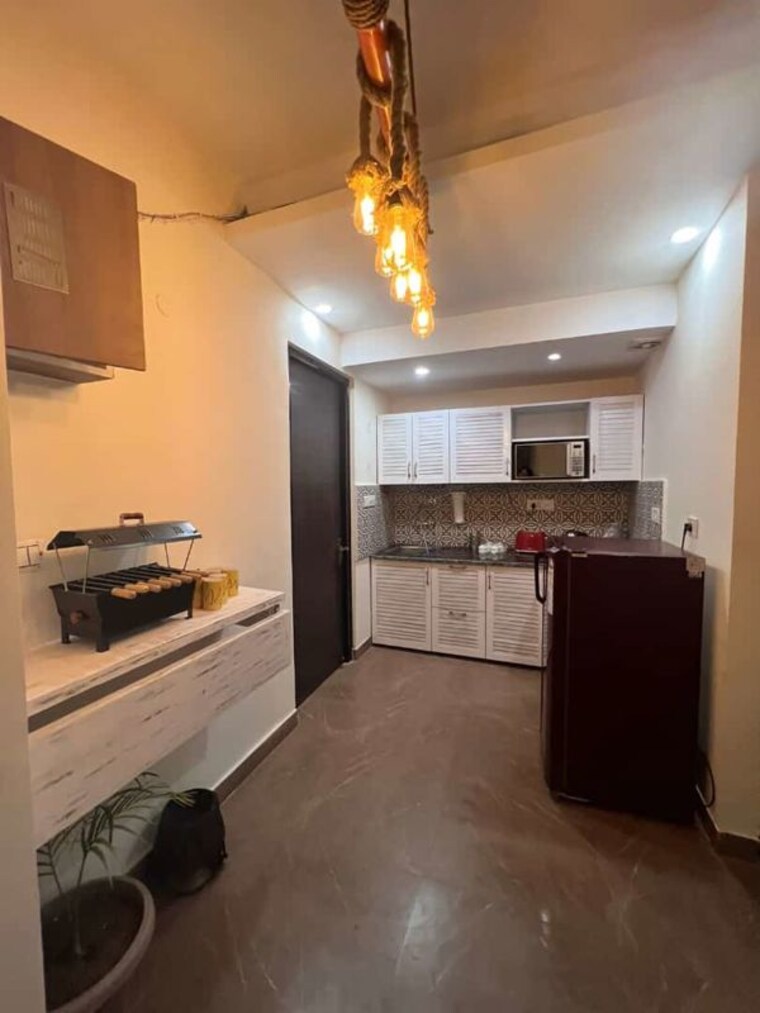 Kitchen, lajpat nagar ii 1 Bedroom 900 Sq.Ft. Builder Floor In Lajpat Nagar ii Delhi 10555749