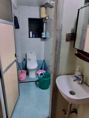 Bathroom in 2 BHK Apartment at Swastik Park CHS, Ghodbunder Road – for Sale
