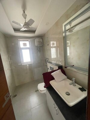 Bathroom in 3 BHK Builder Floor at South City 1 – for Rent