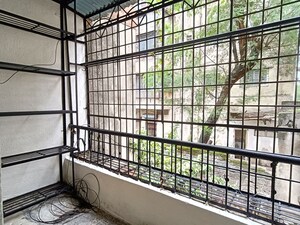Balcony in 1 BHK Apartment at Ranakpur Darshan Apartment, Vishrantwadi – for Rent