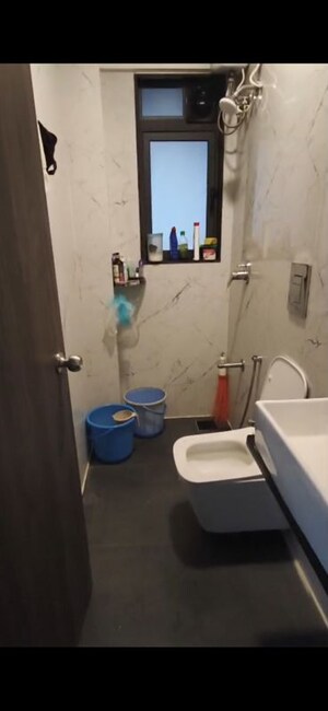 Bathroom in 2 BHK Apartment at Dev Leo Tower, Oshiwara – for Rent