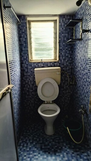 Bathroom in 1 BHK Apartment at Aaram CHS, Santacruz East – for Rent