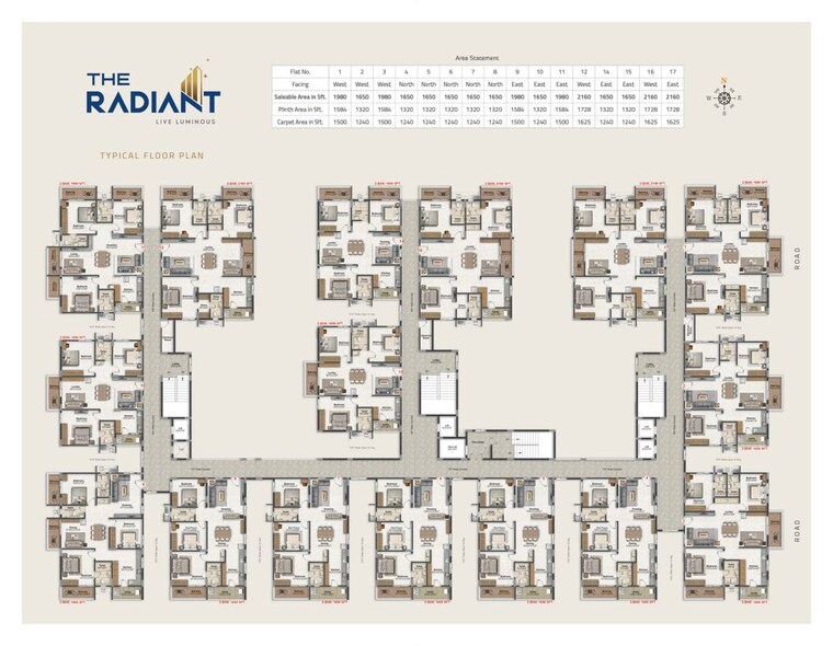 Master Plan, vilva-the-radiant 3 Bedroom 1650 Sq.Ft. Apartment In Ghanpur Hyderabad 10556411