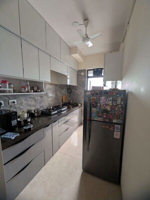 Kitchen in 3 BHK Apartment at Prescon Midtown Bay, Mahim West – for Rent