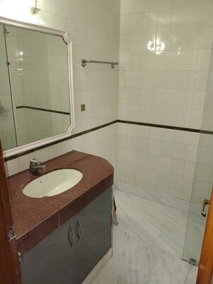 Bathroom in 3 BHK Builder Floor at Greater Kailash – for Rent