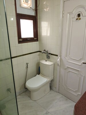 Bathroom in 3 BHK Builder Floor at Greater Kailash – for Rent