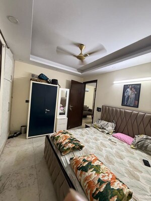 Bedroom in 2 BHK Builder Floor at Kalkaji – for Rent