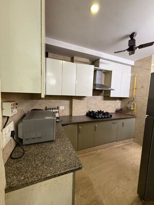 Kitchen in 2 BHK Builder Floor at Kalkaji – for Rent