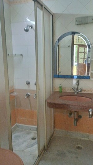 Bathroom in 2 BHK Builder Floor at East Of Kailash – for Rent