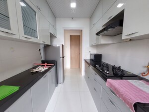 Kitchen in 2 BHK Apartment at Godrej Emerald, Ghodbunder Road – for Rent