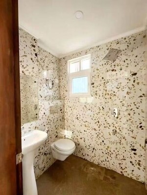 Bathroom in 3 BHK Builder Floor at Chattarpur – for Rent