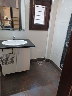 Bathroom in 3 BHK Builder Floor at Chittaranjan Park – for Rent