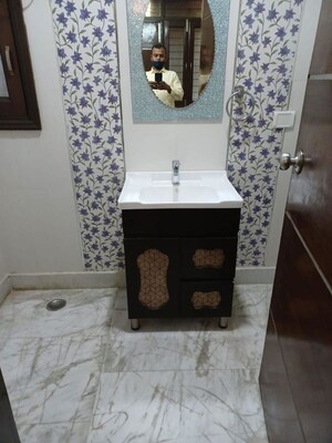 Bathroom in 3 BHK Builder Floor at Chittaranjan Park – for Rent