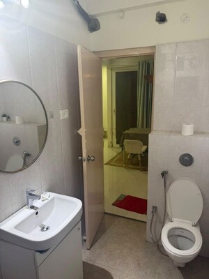 Bathroom in 2 BHK Apartment at Pacifica Hillcrest Phase 2, Gachibowli – for Rent