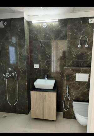 Bathroom in 3 BHK Apartment at Ramky One Galaxia, Nallagandla – for Rent