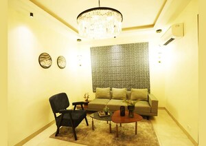 Living Room in 5 BHK Apartment at Motia Harmony Greens, Kishanpura – for Sale