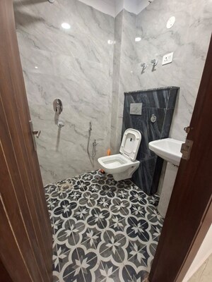 Bathroom in 2 BHK Builder Floor at Chattarpur – for Rent