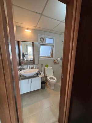 Attached Bathroom in 3 BHK Apartment at Bhartiya Nikoo Homes, Thanisandra Main Road – for Rent
